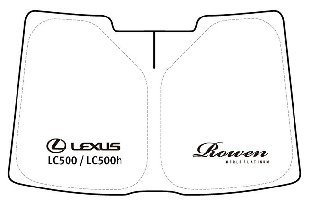 【M's】 LEXUS LC500h LC500 LC500 Convertible ROWEN LC500専用 サンシェード 1L007AP001 専用ケース付き レクサス 狼炎 ロエン 日よけ 暑さ防止 車内温度