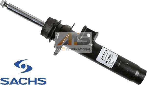 【M's】F30 F31 BMW 3シリーズ 320i 320d xdrive 3B 8A 8T (2012y-2019y) SACHS フロント ショックアブソーバー 右側 1本 ／／ ザックス ショック ダンパー 1個 右前 R フロント右 社外 パーツ 部品 足回り セダン ワゴン エックスドライブ 315-871 315871 315 871