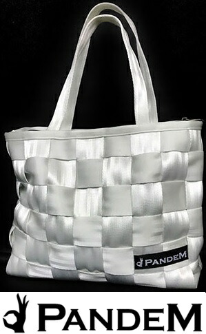 【M's】PANDEM ハーネスストリングバッグ (ホワイト) パンデム トートバッグ エコバッグ 買い物バッグ 通勤用バッグ おしゃれ 希少 トートバック エコバック 買い物 通勤用 学生用 シンプル 男女兼用 ユニセックス バッグ バック 白 パーツメーカー 人気 新品｜エムズパーツshop　店