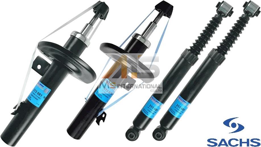 【M's】プジョー 207 SW CC 1.4/1.6/1.6T A7 (2007y-2012y) SACHS ショックアブソーバー 1台分 4本 ／／ ザックス ショック ダンパー セット 左 右 前 後 社外 パーツ 部品 足回り 外装 正規 Peugeot 313-679 313-681 313-683 313679 313681 313683 313 679 313 681 313 683