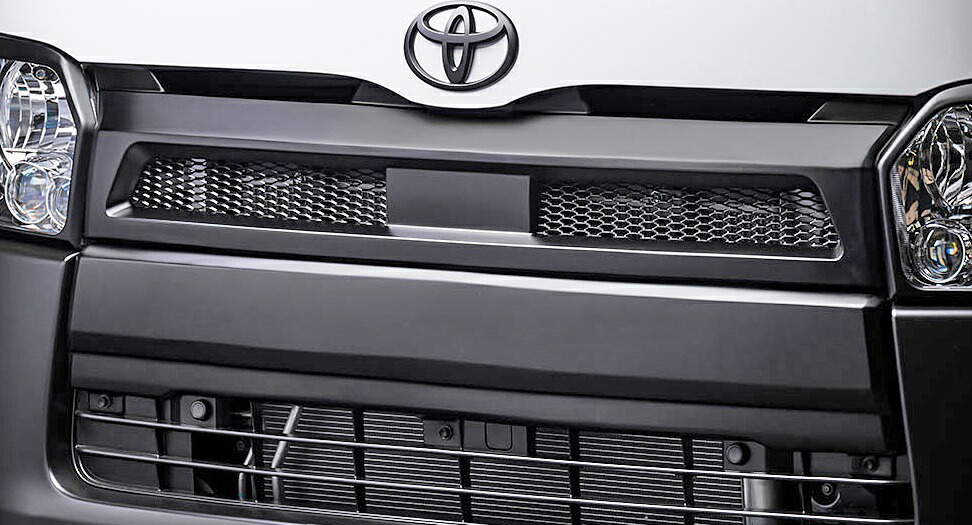 【M's】 トヨタ 200 ハイエース 4型 5型 6型 KDH/TRH20# (2013/12-) M'z SPEED CROSS LINE フロントグリル ( ミリ波レーダー対応 ) AES エムズスピード クロスライン エアロ パーツ カスタム 改造 部品 社外品 TOYOTA 200系 HIACE ラジエター ラジエーター グリル 2941-4110