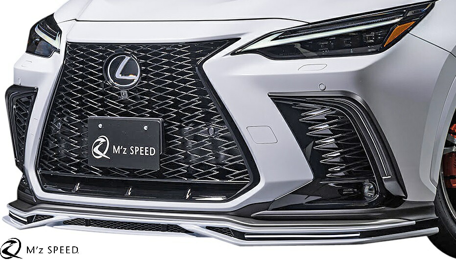 【M's】 レクサス 20 NX F-SPORT 前期 (2021/11-) M'z SPEED LUV LINE フロントハーフスポイラー エムズスピード エアロ パーツ カスタム 部品 新型 現行 LEXUS 20系 NX Fスポーツ F SPORT NX450h+ NX350h NX350 AAZH26 AAZH20/25 TAZA25 フロントスポイラー 2362-1110