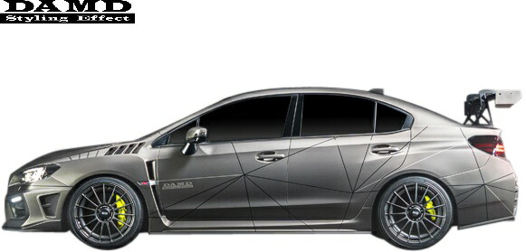 【M's】 スバル WRX STI ELECTRICO VAB VAG (2014.8-) DAMD サイドスカートエクステンション 左右 FRP ダムド エアロ パーツ 部品 外装 改造 カスタム エクステリア ドレスアップ SUBARU エレクトリコ エアロキット スーパー耐久 ST-2 ST2 クラス レース サイドスポイラー