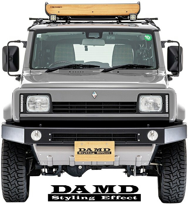 【M's】 ジムニーシエラ JB74W (2018.7-) DAMD saudade フロントバンパー ABS 未塗装 ダムド サウダージ エアロ 社外 パーツ 部品 外装 改造 社外品 カスタムドレスアップ エクステリア 新型 現行 現行型 スズキ 74ジムニー ジムニー シエラ JB74 バンパー