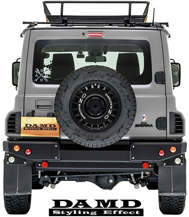 【M's】 ジムニーシエラ JB74W (2018.7-) DAMD saudade リアバンパー ABS 未塗装 ダムド サウダージ エアロ 社外 パーツ 部品 外装 改造 社外品 カスタムドレスアップ エクステリア 新型 現行 現行型 スズキ 74ジムニー ジムニー シエラ JB74 リヤ バンパー