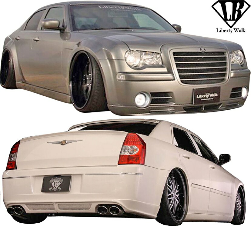 【楽天市場】【M's】 クライスラー 300 / 300C / SRT8 前期 後期 (2005y-2010y) LB PERFORMANCE  エアロキット 4点／／ FRP 未塗装 Liberty Walk リバティーウォーク リバティウォーク リバティー リバティ フルキット フルエアロ  エアロセット エアロ ...