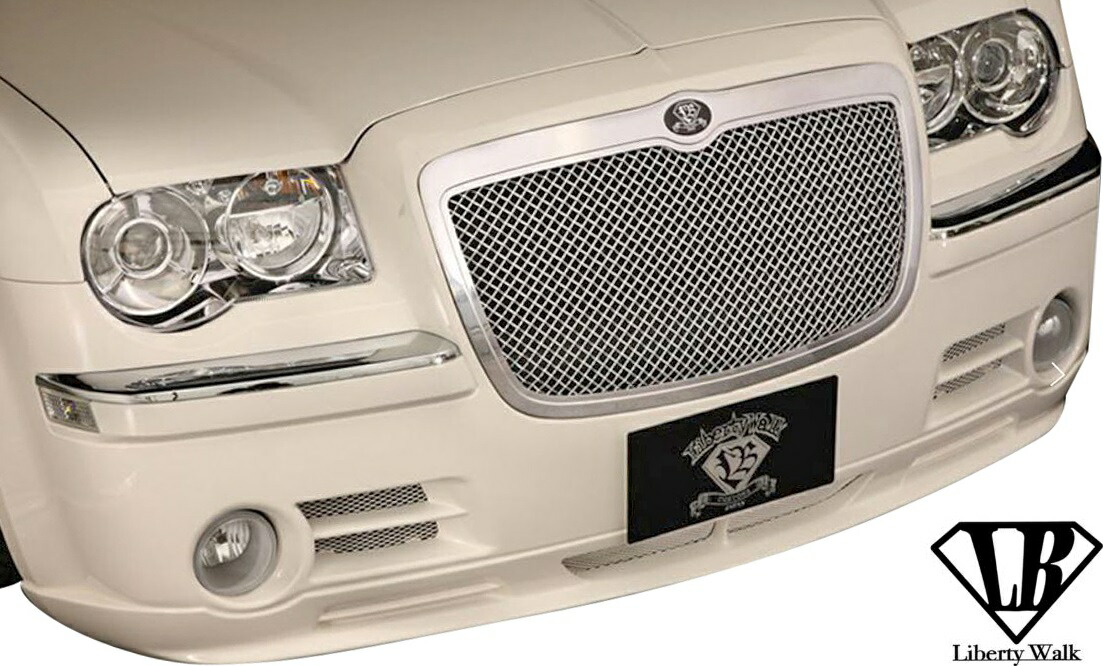 【M's】 クライスラー 300 / 300C / SRT8 前期 後期 (2005y-2010y) LB フロントリップスポイラー ／／ FRP 未塗装 Liberty Walk リバティーウォーク リバティウォーク リバティー リバティ LB★PERFORMANCE エアロ パーツ CHRYSLER フロントスポイラー リップスポイラー