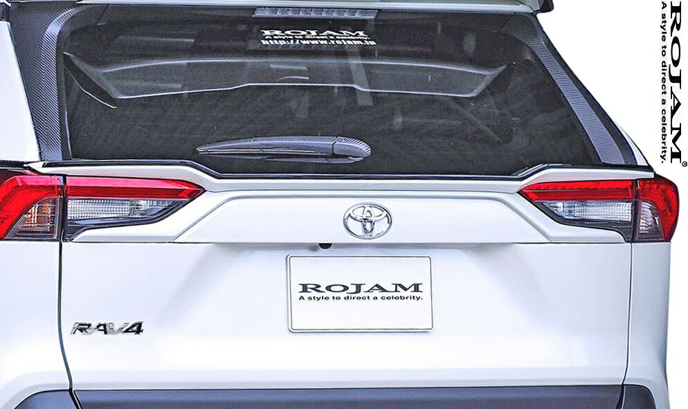 【M's】 トヨタ RAV4 X/G/G-Z/Adventure (2019/4-) ROJAM リアゲートスポイラー ／／ FRP 未塗装 ロジャム エアロ パーツ カスタム TOYOTA ラヴ4 ラブ4 MXAA5 AXAH5 アドベンチャー 新型 現行 ゲートウイング ゲートスポイラー 20-rgs-ra5