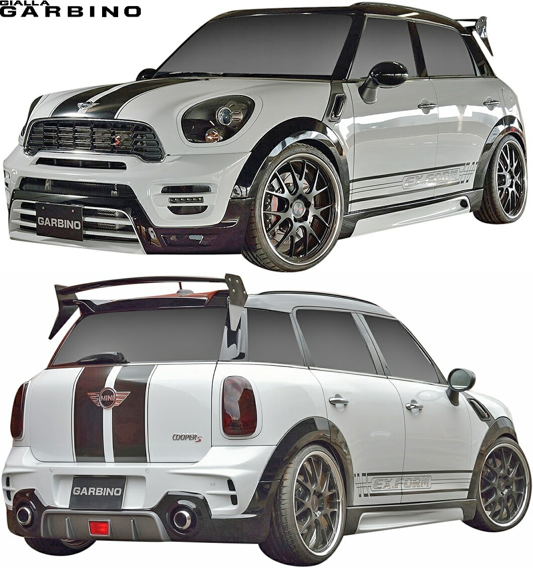【M's】 R60 BMW ミニ クロスオーバー (2006y-2013y) GIALLA エアロ 3点セット (バンパータイプ) FRP 未塗装 MINI ジアラ ガルビノ カントリーマン エアロ パーツ フルエアロ フルキット エアロキット 外装 エクステリア カスタム ワン クーパー クーパーSD クーパーD｜エムズパーツshop　店