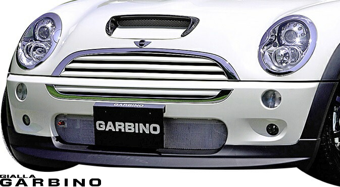 【M's】R53 BMW ミニ クーパーS RE16 後期 (2004y-2006y) GIALLA タイプ2 フロントハーフスポイラー ／／ Type-2 FRP 未塗装 MINI ジアラ ガルビノ エアロ パーツ 外装 エクステリア カスタム ビーエムダブリュー フロントスポイラー フロントアンダースポイラー リップ