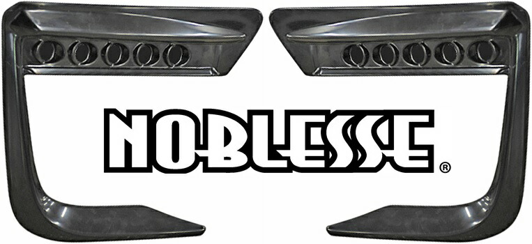 【M's】 トヨタ 80 ヴォクシー ZSグレード用 ( 前期 ) NOBLESSE 5連フォグダクトフレーム 左右 ( 単品 ) ／／ ABS 未塗装 ノブレッセ エアロ 80ヴォクシー ボクシー 80VOXY 80系 80VO-FDF-010
