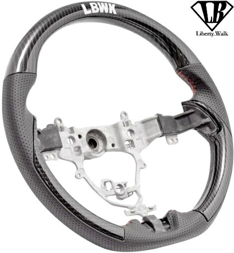 【M's】 JB64W JB74W ジムニー シエラ (2018y-) Liberty Walk 純正エアバック対応 コンビ ステアリング ( カーボン ) LB リバティーウォーク リバティウォーク JIMNY SIERRA 新型ジムニー 現行 74ジムニー 64ジムニー ガングリップ ハンドル CARBON
