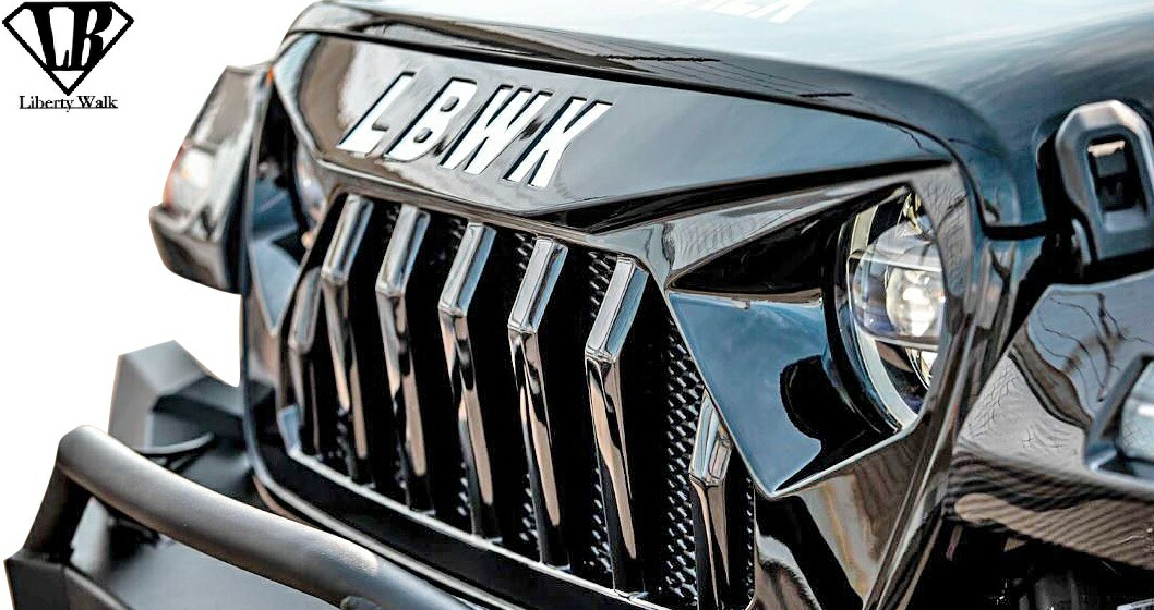【M's】 ジープ ラングラー (JL) LB-WORKS FAIRLINE フロントグリル // FRP 未塗装 Liberty Wark リバティーウォーク リバティウォーク Jeep Wrangler エアロキット エアロセット エアロ パーツ カスタム