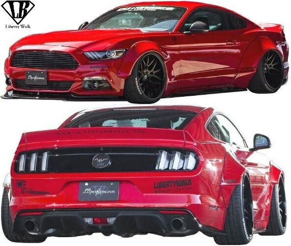 【M's】 フォード マスタング (2015y-) Liberty Walk LB★PERFORMANCE コンプリートボディキット 4点 / FRP リバティーウォーク フルキット フルエアロ エアロキット エアロセット エアロ パーツ カスタム リバティウォーク リバティー リバティ FORD MUSTANG|エムズパーツshop 店
