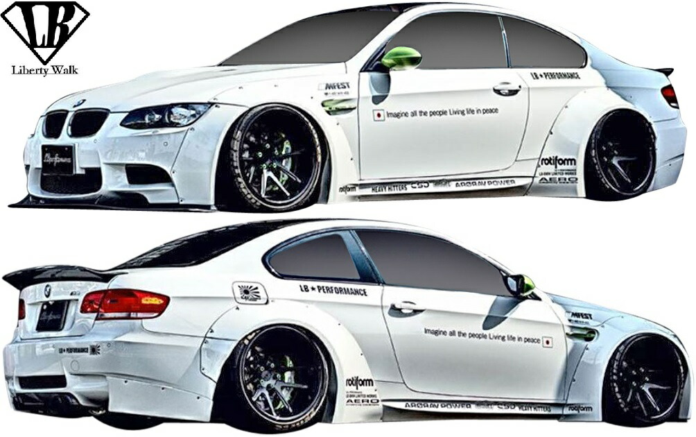 BMW M3 E92 LIBERTYWALK風　オーバーフェンダー 楽天市場】【M's】 E92 BMW M3 クーペ (2007y-2013y) LB-WORKS