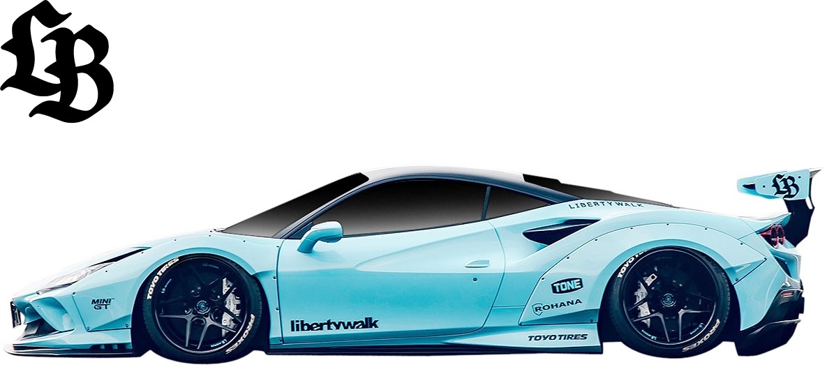【M's】フェラーリ F8トリブート クーペ (2019y-2023y) LB-WORKS サイドディフューザー 左右 Dry Carbon カーボン リバティーウォーク リバティウォーク エアロ パーツ 部品 改造 外装 社外品 カスタム ディフューザー リバティ リバティー LBワークス Ferrari Tributo LB F8|エムズパーツshop 店