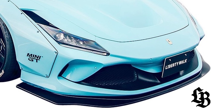 【M's】フェラーリ F8トリブート クーペ (2019-2023) LB-WORKS フロントディフューザー Dry Carbon カーボン リバティーウォーク リバティウォーク エアロ パーツ 部品 外装 社外 カスタム フロント ディフューザー リップ スポイラー リバティ LBワークス Ferrari LB F8｜エムズパーツshop　店