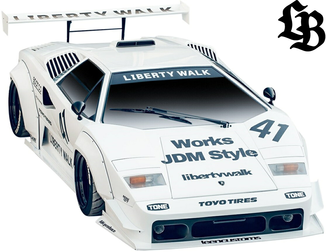 【M's】 ランボルギーニ カウンタック 25thアニバーサリー用 (1988y-1990y) LB-WORKS フロントディフューザー FRP リバティーウォーク リバティーウォーク リバティウォーク エアロ パーツ 部品 改造 外装 社外品 カスタム リバティ リバティー LBワークス LB ディフューザー