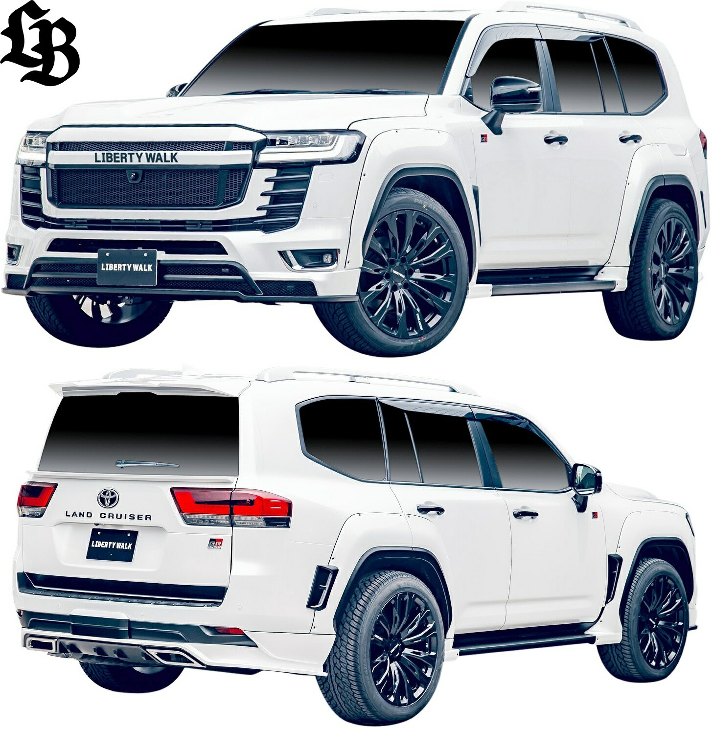 【M's】 300系 ランドクルーザー ランクル (2021.8-) LB-WORKS ライトコンプリートボディキット 3点 Liberty Walk リバティーウォーク リバティウォーク セット フルエアロ フルキット エアロ パーツ 部品 外装 新型 現行 カスタム LB 300ランクル 300ランドクルーザー
