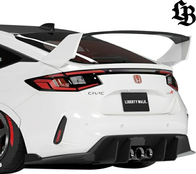 【M's】 FL5 シビック タイプR (2022y-) lb★nation Liberty Walk LB リアウイング FRP+CFRP カーボン 未塗装 リバティーウォーク リバティウォーク LibertyWalk エアロ パーツ 部品 社外 カスタム LB リヤウイング リア ウイング ホンダ HONDA FL5シビック CIVIC TYPE-R｜エムズパーツshop　店