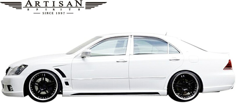【M&rsquo;s】 18 クラウン アスリート ロイヤル GRS18# (2003.12-2008.2) ARTISAN SPIRITS サイドステップ 左右 VERSE HIGH-SPEC LINE アーティシャンスピリッツ エアロ パーツ ボディキット カスタム 外装 部品 改造 社外品 ARTISANSPIRITS 180クラウン 18クラウン 180 180系｜エムズパーツshop　店
