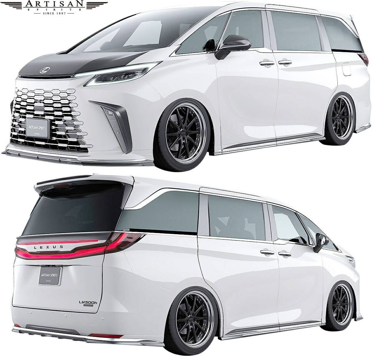 【M's】レクサス LM500h EXECUTIVE VERSION L (2023.12-) ARTISAN SPIRITS コンプリートキット フルキット フルエアロ 10点 セット カーボン アーティシャンスピリッツ エアロ パーツ 部品 外装 改造 カスタム 新型 現行 アーテシャンスピリッツ LEXUS LM 500h TAWH15W