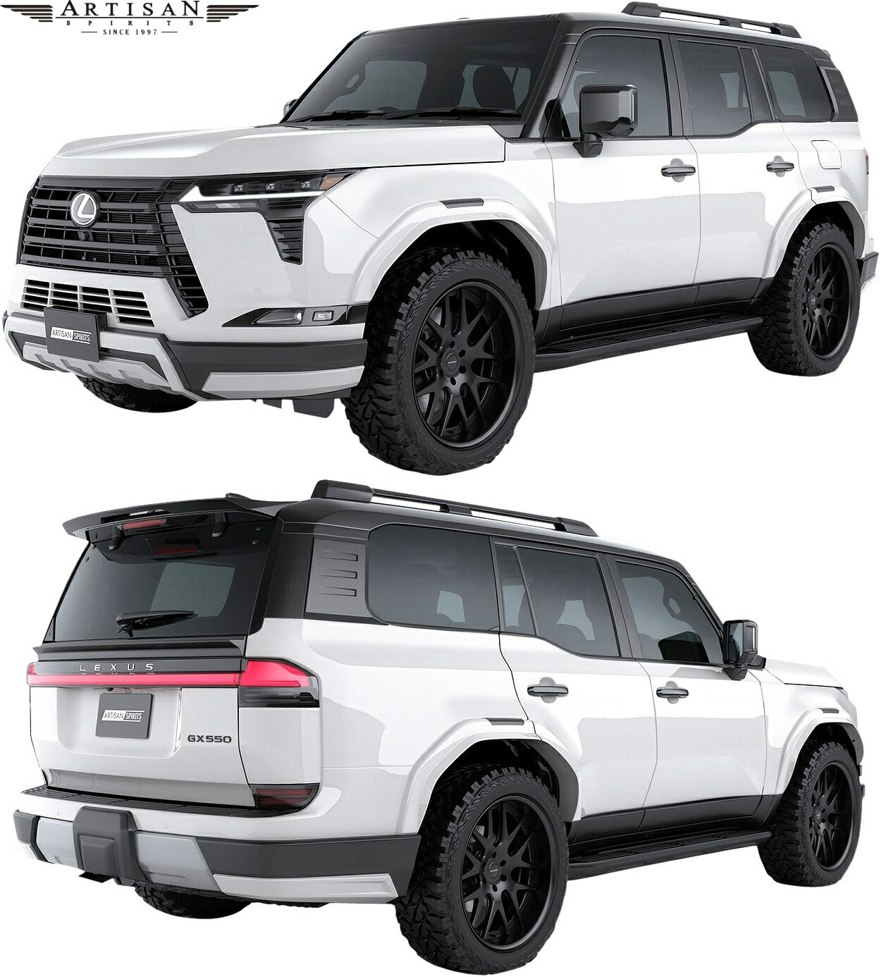 【M's】 LEXUS GX レクサス GX550 OVERTRAIL+ (2024.6-) ARTISAN SPIRITS コンプリートキット フルキット フルエアロ 6点 セット FRP アーティシャンスピリッツ エアロ パーツ 部品 外装 社外 新型 現行型 改造 カスタム ドレスアップ ARTISANSPIRITS アーテシャンスピリッツ