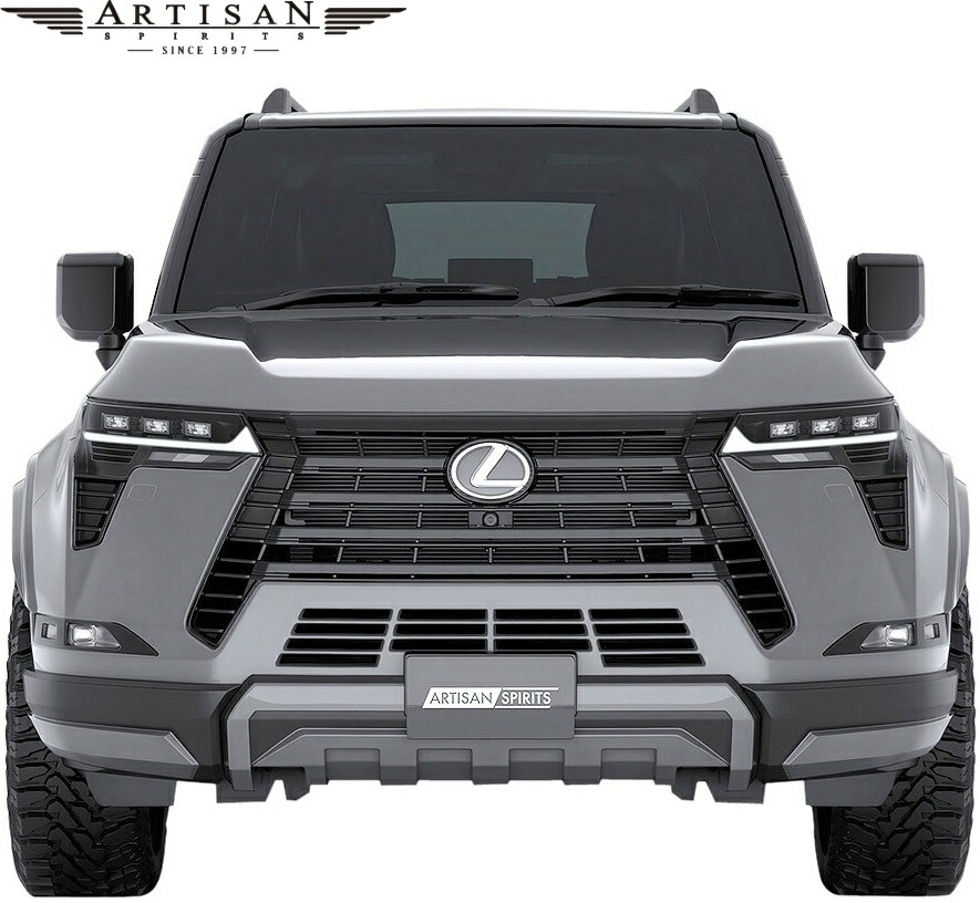 【M's】 LEXUS GX レクサス GX550 OVERTRAIL+ (2024.6-) ARTISAN SPIRITS フロントアンダープロテクター + ナンバープレートベース FRP アーティシャンスピリッツ エアロ パーツ 部品 外装 社外 新型 現行 改造 カスタム ドレスアップ ARTISANSPIRITS アーテシャンスピリッツ