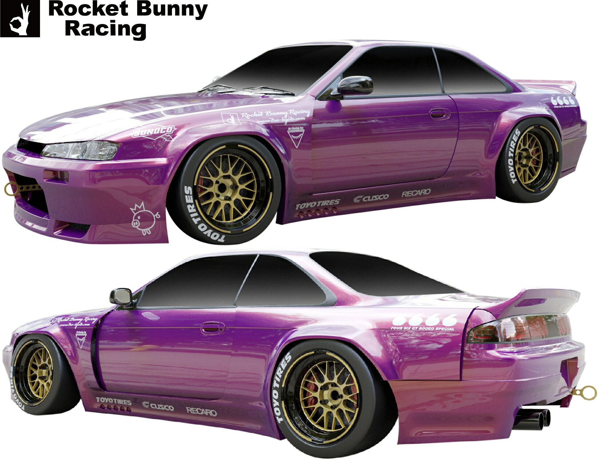 楽天市場】【M's】日産 S13 シルビア (1988y-1993y) Rocket Bunny Ver