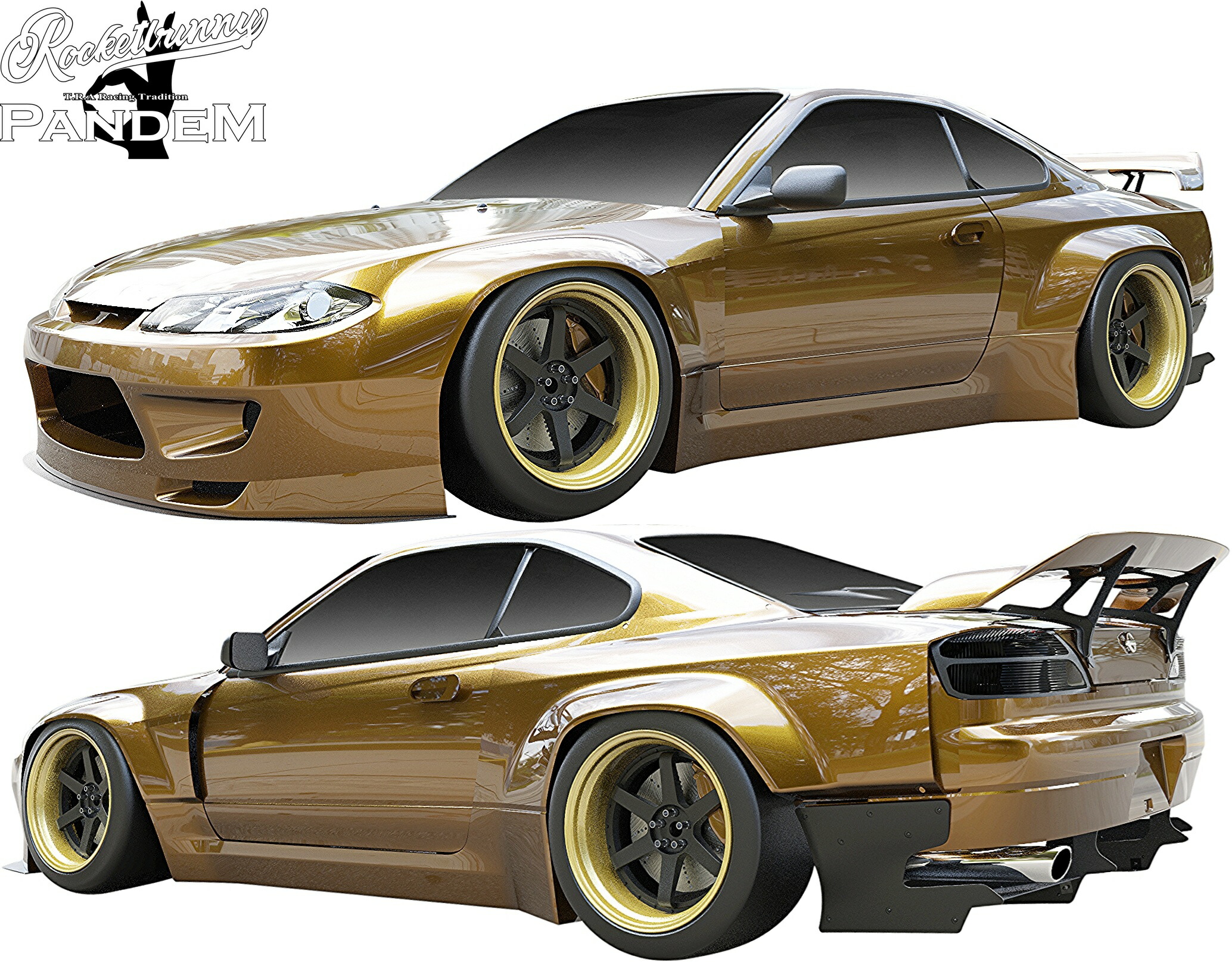 楽天市場】【M's】日産 S13 シルビア (1988y-1993y) Rocket Bunny Ver