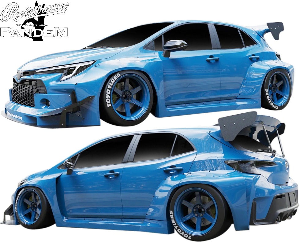 【M's】 トヨタ GRカローラ 2023.4- Rocket Bunny サイドスカート + フロントフェンダー + リアフェンダー 3点 セット ロケットバニー ロケバニ PANDEM パンデム 6666 TRA京都 エアロ パーツ 部品 外装 社外 カスタム TOYOTA GR COROLLA オーバーフェンダー ワイドフェンダー 198,000円