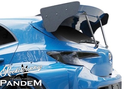 【M's】 トヨタ GRカローラ (2023.4-) Rocket Bunny リアウイング リヤウイング (ウイングロッド付) ロケットバニー ロケバニ PANDEM パンデム 6666 TRA京都 エアロ パーツ 部品 外装 社外 カスタム TOYOTA GR COROLLA リア リヤ ルーフスポイラー ルーフウイング
