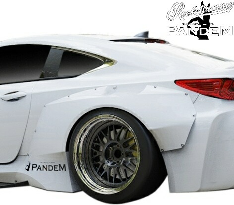 【M's】 レクサス RC F USC10 前期 (2014.10-2018.10) PANDEM V2 リアフェンダー 左右 (片側約+70mmワイド) パンデム Rocket Bunny ロケットバニー ロケバニ TRA京都 エアロ パーツ 部品 外装 カスタム LEXUS RCF RC-F 10RCF オーバーフェンダー ワイドフェンダー オバフェン