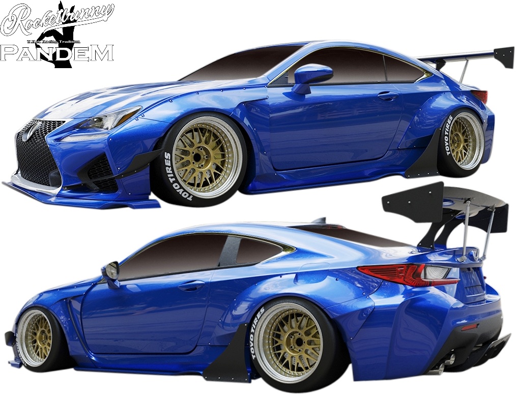 【M's】 レクサス RC F USC10 前期 (2014.10-2018.10) Rocket Bunny V1 ワイドボディ エアロキット フルキット フルエアロ 8点 セット ロケットバニー ロケバニ パンデム PANDEM TRA京都 エアロ パーツ 部品 外装 社外 カスタム LEXUS RCF RC-F 10RCF アールシーエフ Ver.1