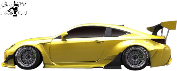 【M's】 レクサス RC F USC10 前期 (2014.10-2018.10) Rocket Bunny V1 サイドスカート 左右 FRP ロケットバニー ロケバニ パンデム PANDEM TRA京都 エアロ パーツ 部品 外装 社外 カスタム LEXUS RCF RC-F 10RCF Ver.1 V1.0 バージョン1 サイドステップ サイドスポイラー