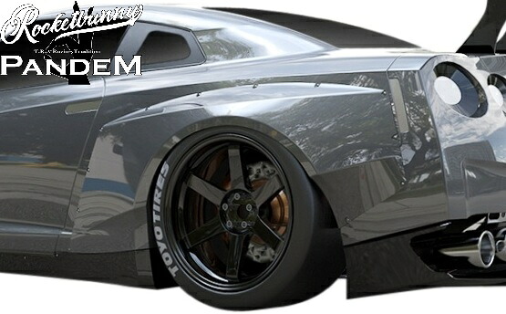 【M's】 日産 R35 GT-R (2007.12-2025.8) PANDEM V2.0 リアフェンダー ワイドフェンダー (片側+90mm) パンデム Rocket Bunny ロケットバニー ロケバニ TRA京都 エアロ パーツ 部品 外装 カスタム NISSAN GTR 35GT-R 35GTR V2 Ver2.0 バージョン2.0 リヤ オーバーフェンダー