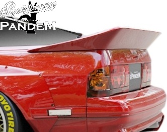 【M's】 マツダ RX-7 RX7 クーペ FC3C (1985.10-1991.12) PANDEM V1 リアウイング ダックテール FRP パンデム ロケットバニー ロケバニ Rocket Bunny TRA京都 エアロ パーツ 部品 外装 社外 改造 カスタム FC V1.0 Ver.1 Ver1 バージョン1 ダックウイング トランクスポイラー｜エムズパーツshop　店