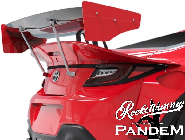 【M's】 トヨタ GR86 ZN8 (2021.10-) Rocket Bunny V1.5 GTウイング (ウイングロッド付) FRP 未塗装 ロケットバニー ロケバニ パンデム PANDEM TRA京都 エアロ パーツ 部品 外装 社外 正規 本物 改造 カスタム TOYOTA ジーアールハチロク Ver1.5 バージョン1.5 GT-WING