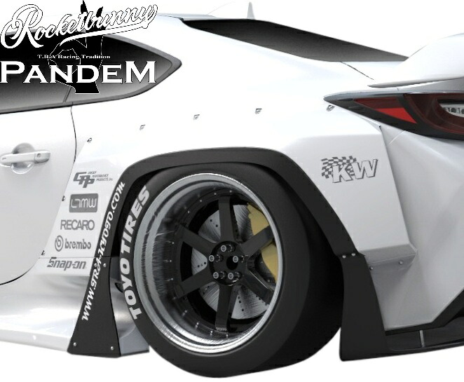 【M's】 トヨタ GR86 ZN8 (2021.10-) Rocket Bunny V1 リアフェンダー オーバーフェンダー 左右 (片側+85mm) FRP ロケットバニー ロケバニ パンデム PANDEM TRA京都 エアロ パーツ 部品 外装 社外 カスタム ボディキット V1.0 Ver1.0 バージョン1.0 リヤ ワイドフェンダー