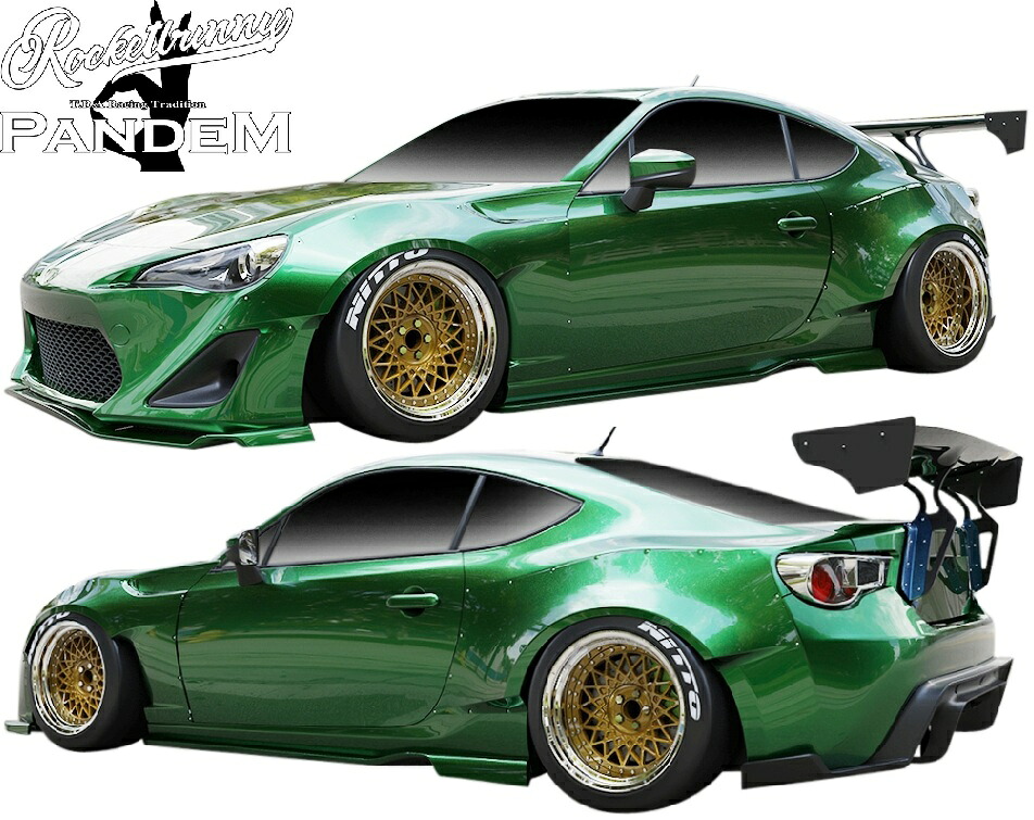 【M's】 トヨタ 86 ZN6 (2012.4-2021.10) PANDEM V1 ワイドボディ エアロキット フルキット フルエアロ 5点 セット パンデム Rocket Bunny ロケットバニー ロケバニ TRA京都 エアロ パーツ 部品 外装 社外 カスタム ボディキット TOYOTA ハチロク Ver.1 Ver1 バージョン1|エムズパーツshop 店