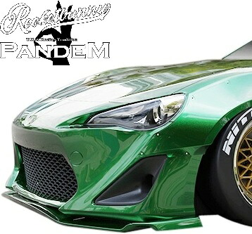 【M's】 トヨタ 86 ZN6 (2012.4-2021.10) PANDEM V1 フロントリップ パンデム Rocket Bunny ロケットバニー ロケバニ TRA京都 エアロ パーツ 部品 外装 社外 カスタム ボディキット TOYOTA ハチロク V1.0 Ver.1 Ver1 バージョン1 フロント アンダー リップ スポイラー｜エムズパーツshop　店