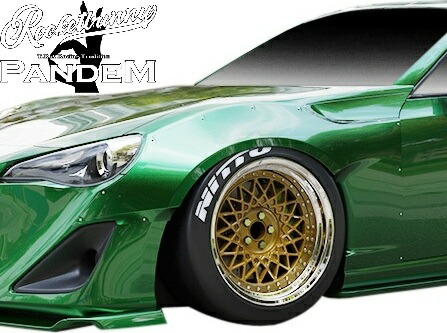 【M's】 トヨタ 86 ZN6 (2012.4-2021.10) PANDEM V1 フロントフェンダー オーバーフェンダー (片側+40mmワイド) パンデム Rocket Bunny ロケットバニー ロケバニ TRA京都 エアロ パーツ 部品 外装 社外 カスタム ハチロク V1.0 Ver.1 Ver1 バージョン1 ワイドフェンダー