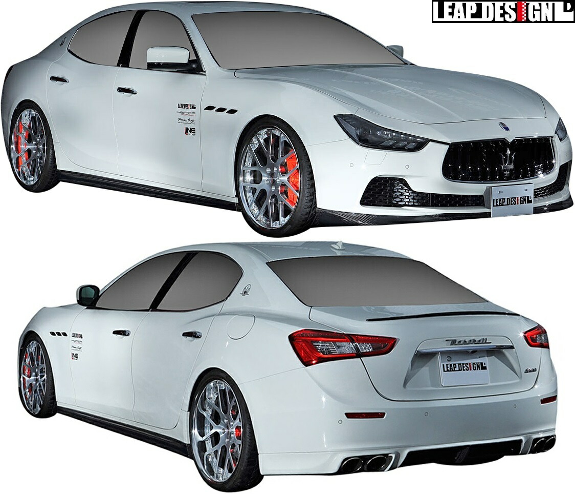 【M's】 マセラティ ギブリ (2013y-) LEAP DESIGN フルエアロ 4点 ／／ FRP製 未塗装 リープデザイン エアロ パーツ MASERATI Ghibli フルエアロ エアロキット セット SET KIT カスタム シンプル 外装 改造