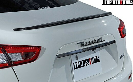 【M\'s】 マセラティ ギブリ (2013y-) LEAP DESIGN リアスポイラー // カーボン CARBON 未塗装 リープデザイン エアロ パーツ MASERATI Ghibli カスタム シンプル 外装 改造 リヤスポイラー トランクスポイラー トランクウイング リアウイング リヤウイング