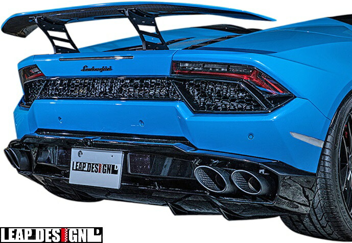【M's】 ランボルギーニ ウラカン LP580-2 (2016y-) LEAP DESIGN リアウイング ／／ FRP 未塗装 エアロ パーツ リープデザイン カスタム シンプル 外装 改造 LAMBORGHINI HURACAN リヤウイング