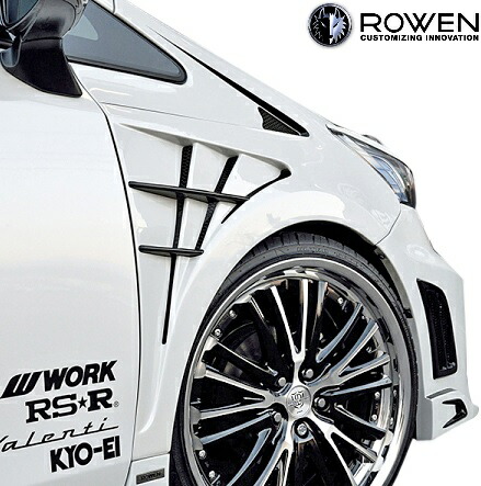 【M's】 トヨタ 40系 プリウスα G's (2015.02-) ROWEN SPORT RRフロントフェンダー ／／ FRP ロエン ロウェン エアロ パーツ 40プリウス プリウスアルファ G'z ジーズ ローウェン 狼炎 トミーカイラ 外装 カスタム シンプル 2T005F00｜エムズパーツshop　店