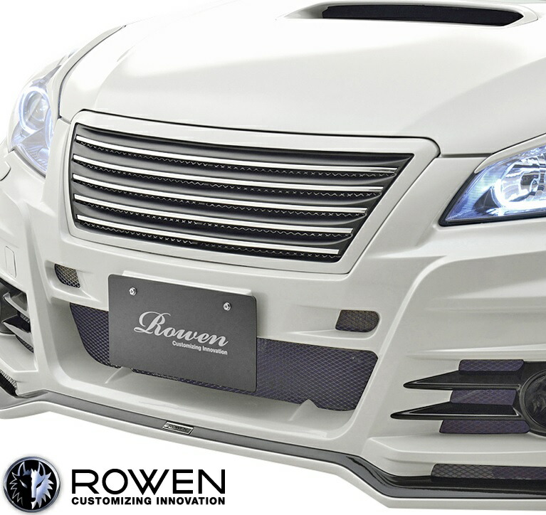 【M's】 スバル D-E型 B4 レガシィ セダン / ツーリングワゴン RR (2012.05-2014.10) ROWEN フロントグリル ( メッキモール付 ) ロエン ロウェン ローエン ローウェン 狼炎 トミーカイラ エアロ パーツ SUBARU LEGACY レガシー BRG BR9 BRM カスタム 外装 1S003C00