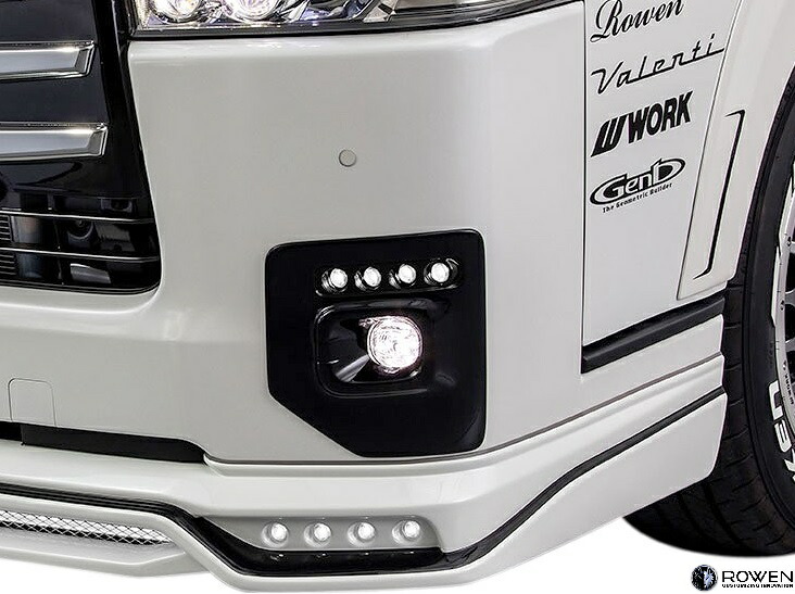 【M’s】 トヨタ 200 ハイエース 7型 ナロー GDH/TRH20# (2022.4-) ROWEN 7型専用 フォグカバー (LED付) ロェン ロウェン エアロ パーツ カスタム エクステリア ドレスアップ 外装 部品 改造 社外 ローウェン ローエン 200系 HIACE 200ハイエース 標準型 ノーマル 1T019I20 63,800円