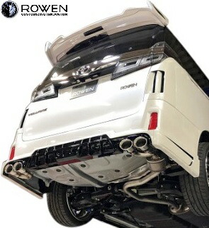【M’s】 トヨタ 30 アルファード S-grade 後期 (2018.01-2023.6) ROWEN オールステンレス マフラーカッター 左右4本出し ロェン ロウェン エアロ パーツ カスタム 外装 部品 社外 狼炎 ローウェン ローエン 30系 30アルファード Sグレード ALPHARD オーバルツイン 1T018Z60