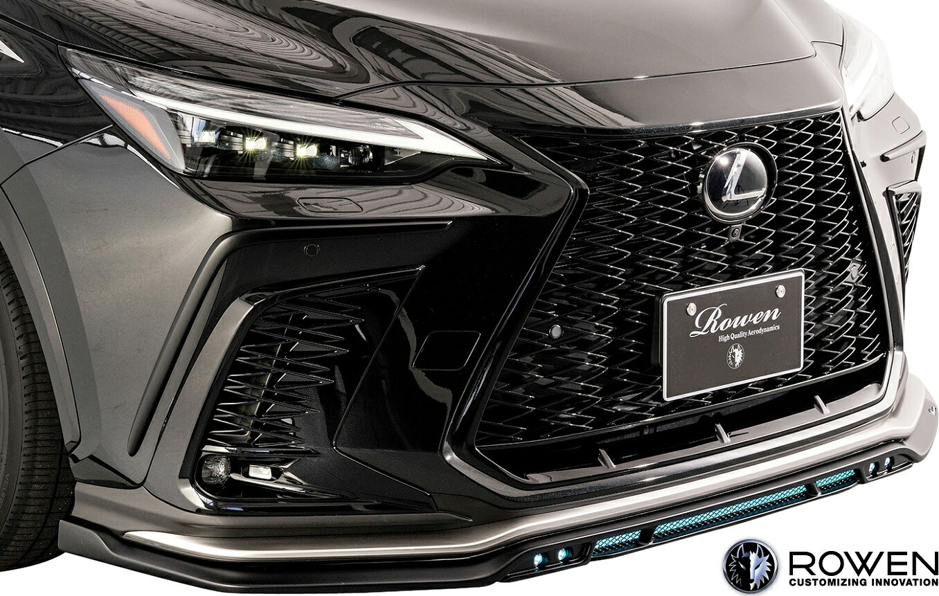 【M’s】 レクサス 20 NX F-SPORT NX350 NX350h NX450h+ 前期 (2021y-) ROWEN フロントスポイラー FRP ロエン ロウェン ローエン エアロ パーツ カスタム 外装 部品 社外 新型 現行型 LEXUS 20NX NX20 20系 Fスポーツ F SPORT フロント リップ アンダー スポイラー 1L015A00